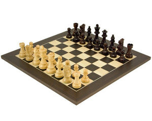 French Knight Rosewood Chess Set