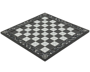 17.7 Inch The Templar Hand Painted Solid Resin Chess Board