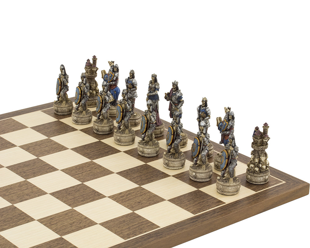 The Zombie Hand painted themed chess pieces by Italfama