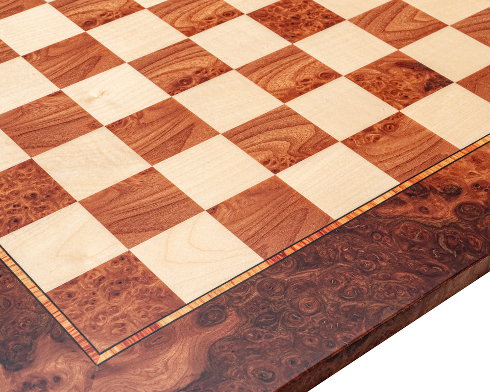 17.3 Inch Mastellone Giuseppe Elm Wood Inlaid Chess Board