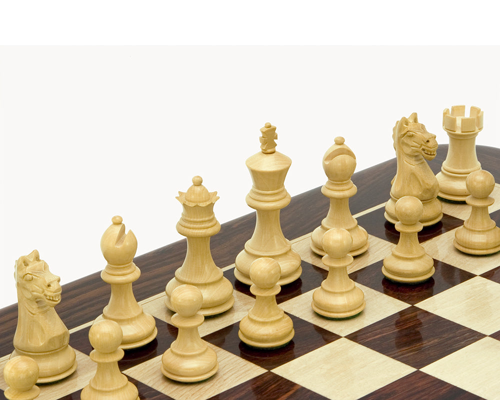 Fierce Knight Ebonised Staunton Chessmen 3 Inches Including Case