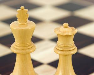 Frankfurt Series Ebonised Boxwood Chess Pieces 4 Inches