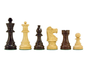 French Knight Series Rosewood Staunton Chess Pieces 3.25 Inches