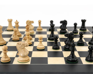 Highgrove Series Ebonised Staunton Chess Pieces 3 Inches