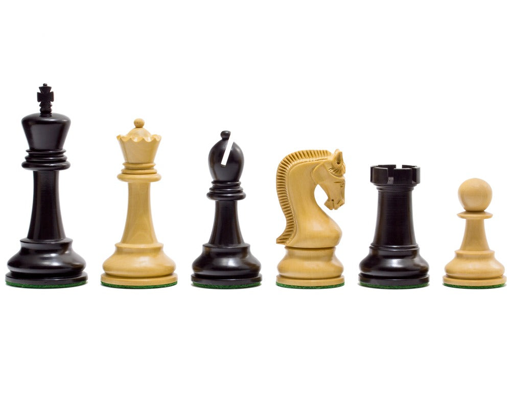 Leningrad Series Ebonised Chess Men 4 inch