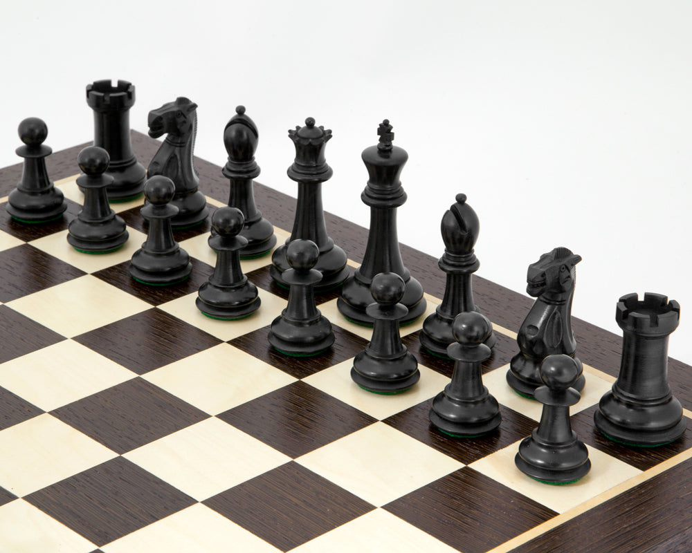 Victoria Ebonised Wenge Tournament Chess Set
