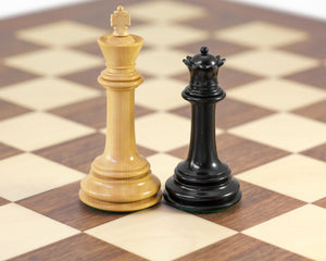 Parthenon Grand Ebony and Walnut Chess Set