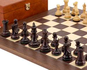 Windsor Rosewood and Montgoy Palisander Chess Set