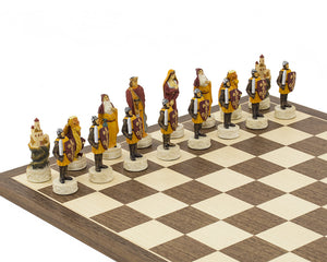 Medieval Hand Painted Chess Set