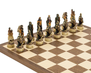 The Zombie Hand Painted Chess Set