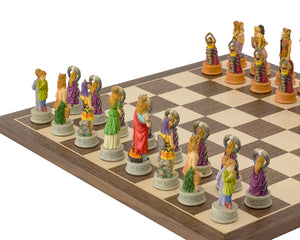 The Zodiac Hand Painted Chess Set