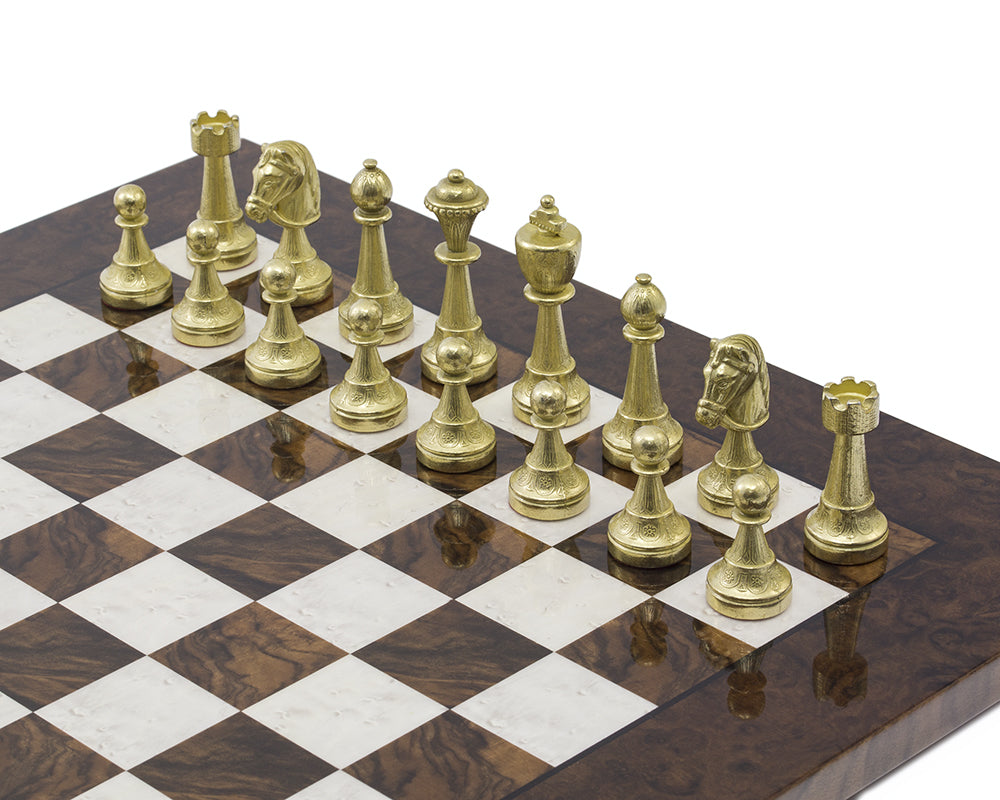 The Finnesburg and Dark Walnut Luxury Chess Set