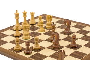 The Leningrad Acacia and Walnut Chess Set