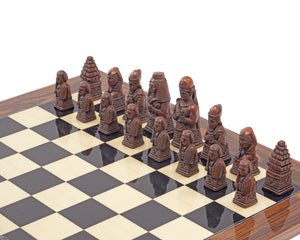 The Berkeley Chess Egyptian Metal & and Palisander Chess Set