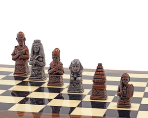 The Berkeley Chess Egyptian Metal & and Palisander Chess Set