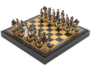 The Napoleon vs Russians Italian Nero Chess Set