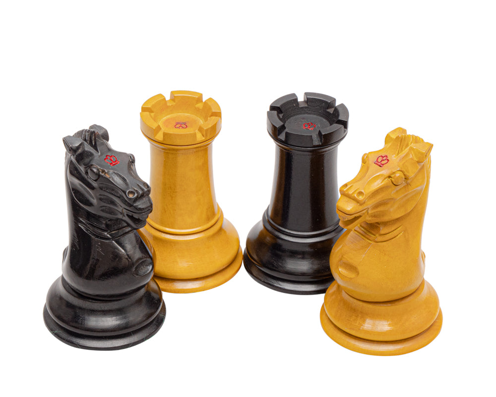 The Harrwitz Black and Anegre Staunton Chess Set