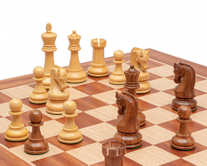 The Leningrad Acacia and Mahogany Chess Set