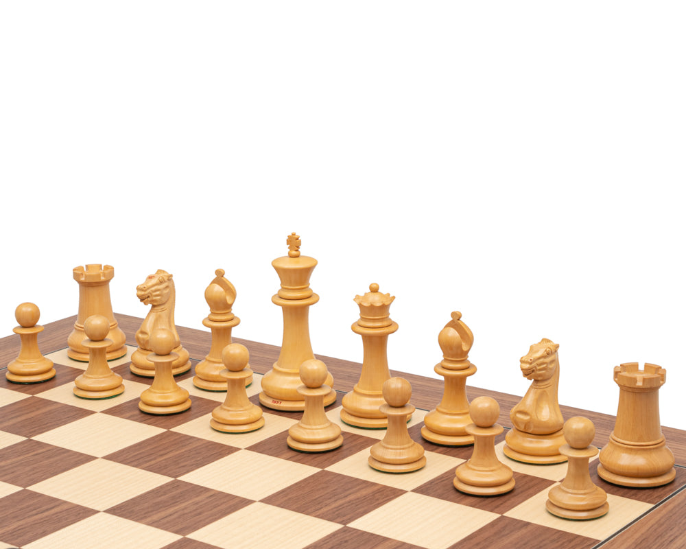 The 1851 Reproduction Ebony and Walnut Luxury Staunton Chess Set