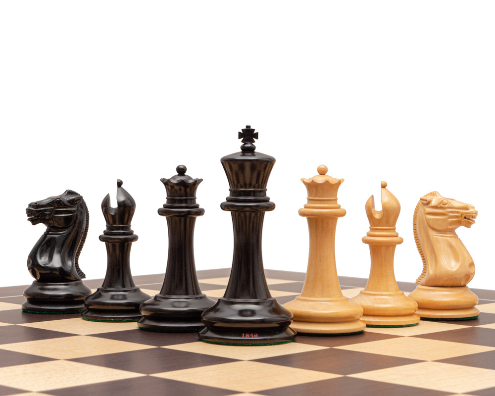 JJ Cooke Reproduction Ebony and Wenge Luxury Chess Set