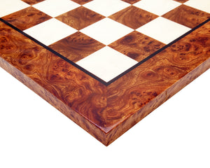 23.6 Inch Briarwood and Elmwood Luxury Chess Board