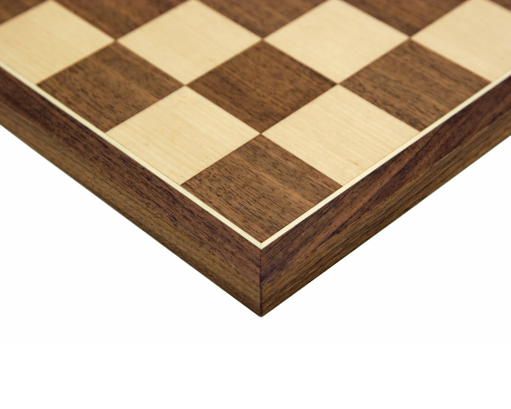 15.75 Inch Walnut and Maple Chess Board
