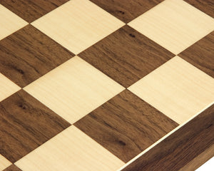 21.7 Inch Walnut and Maple Chess Board