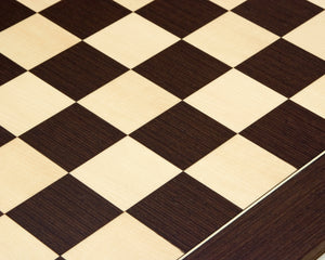 23.6 Inch Wenge and Maple Deluxe Chess Board