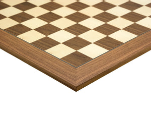23.6 Inch Walnut and Maple Deluxe Chess Board