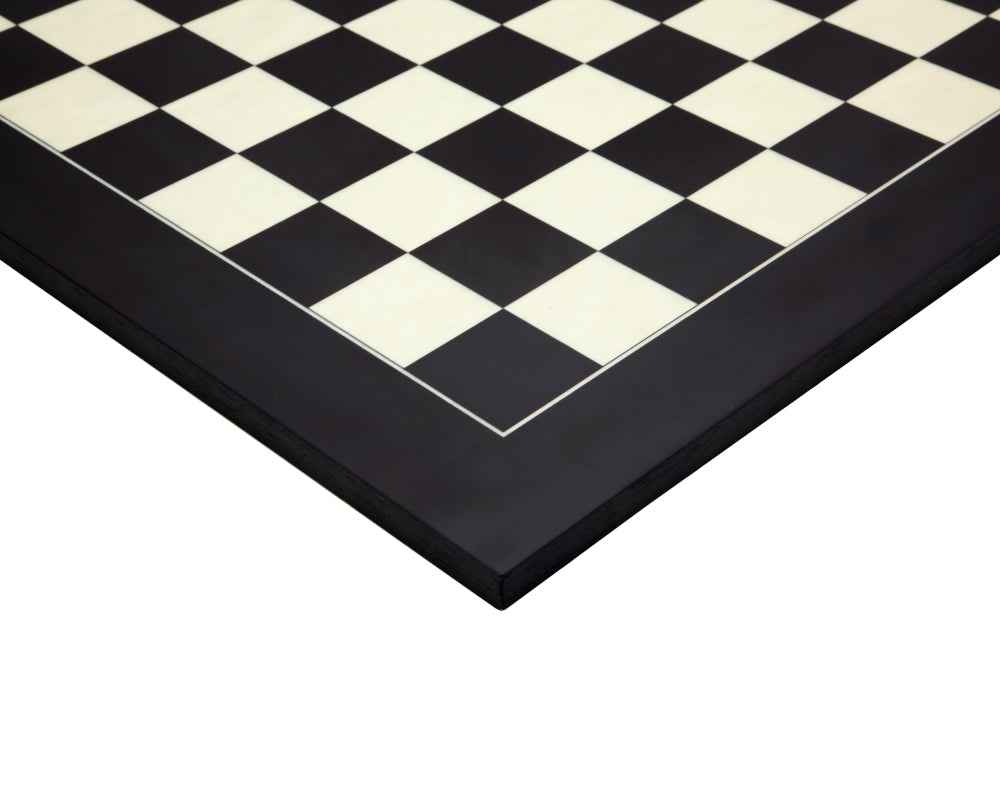 17.75 Inch Black and Maple Deluxe Chess Board