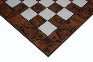 16.75 Inch Briarwood and Elmwood Luxury Chess Board