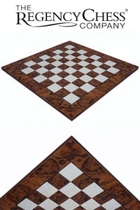23.6 inch Dark Walnut Burl Luxury Italian Chess Board