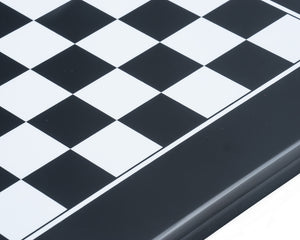 19.7 Inch Black and White Inlaid Chess Board By Italfama