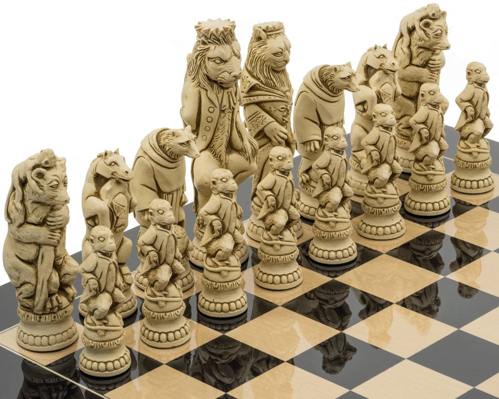 Cardinal Chess Berkeley Chess Reynard the Fox Cardinal Chessmen – ChessSets