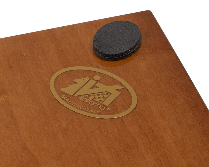 17 Inch Dark Walnut and Elmwood Luxury Chessboard