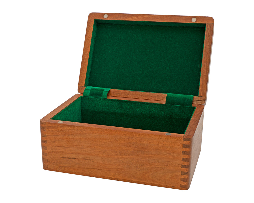 Solid Wood Chess Case with Hinged Lid - 9x4 Inches – ChessSets