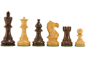 Pièces d'échecs Staunton en palissandre de la série Atlantic, 3,75 pouces