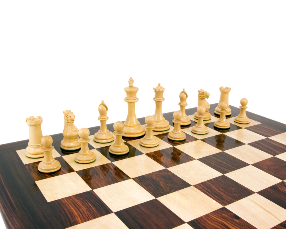 Pièces d'échecs Staunton en ébène Old English Elite Series 3,5 pouces
