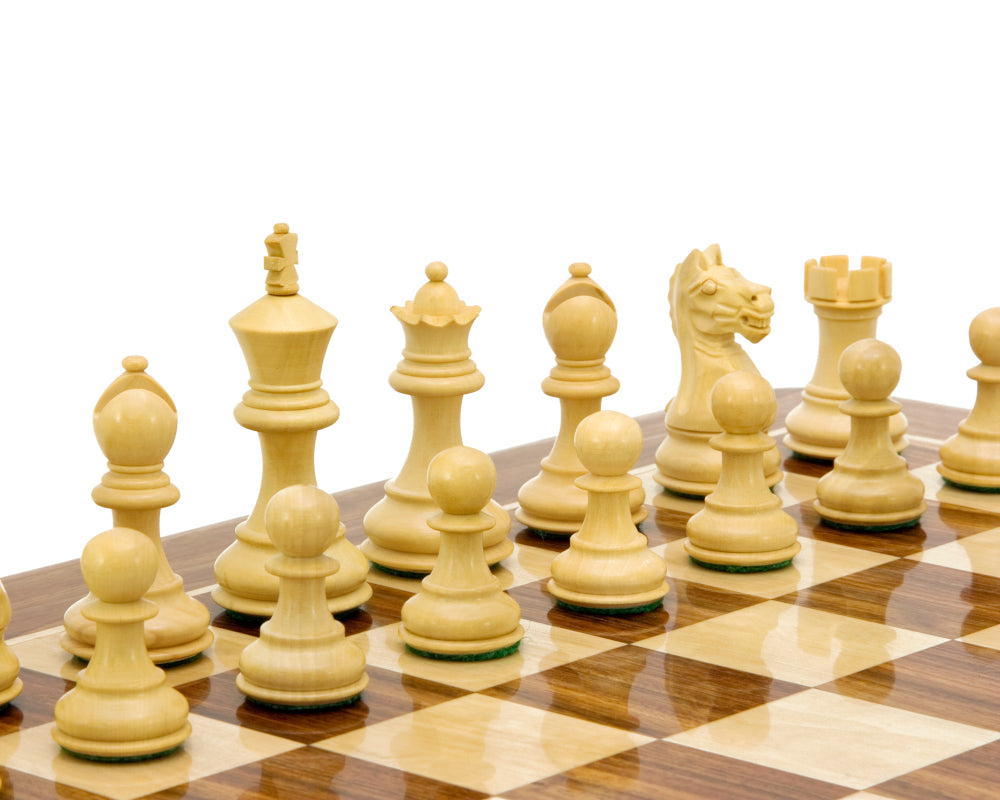 Fierce Knight Sheesham Staunton Chessmen 3 pouces avec étui