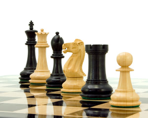 Jeux d'échecs en buis ébène série Victoria 3,75 pouces