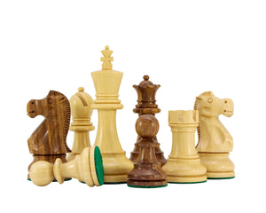 Jacob Knight Pièces d'échecs Staunton en palissandre doré 3,75 pouces