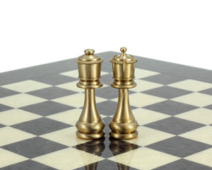 Pièces d'échecs en laiton et nickel de la série Vérone de 2,75 pouces