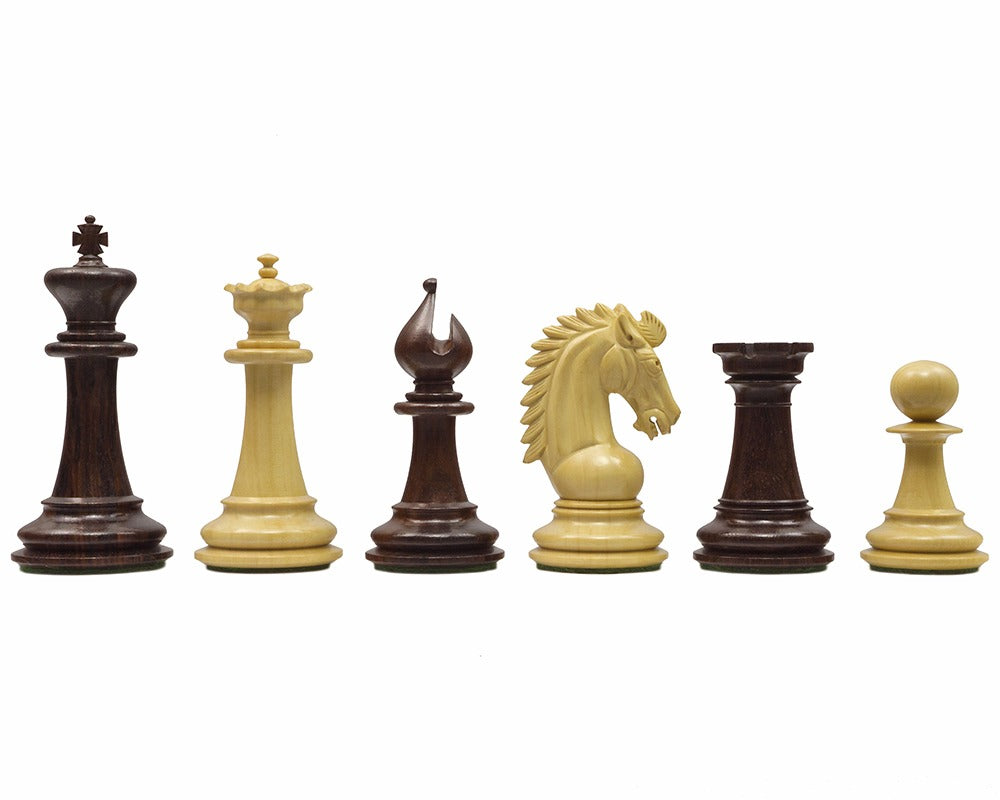 The Sheffield Knight Rosewood Chessmen 3.75 inch