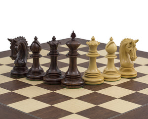 Les pièces d'échecs Lemington en palissandre 4,25 pouces