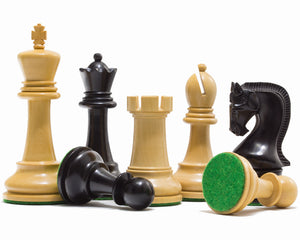 Leningrad Series Ebonised Chess Men 4 pouces