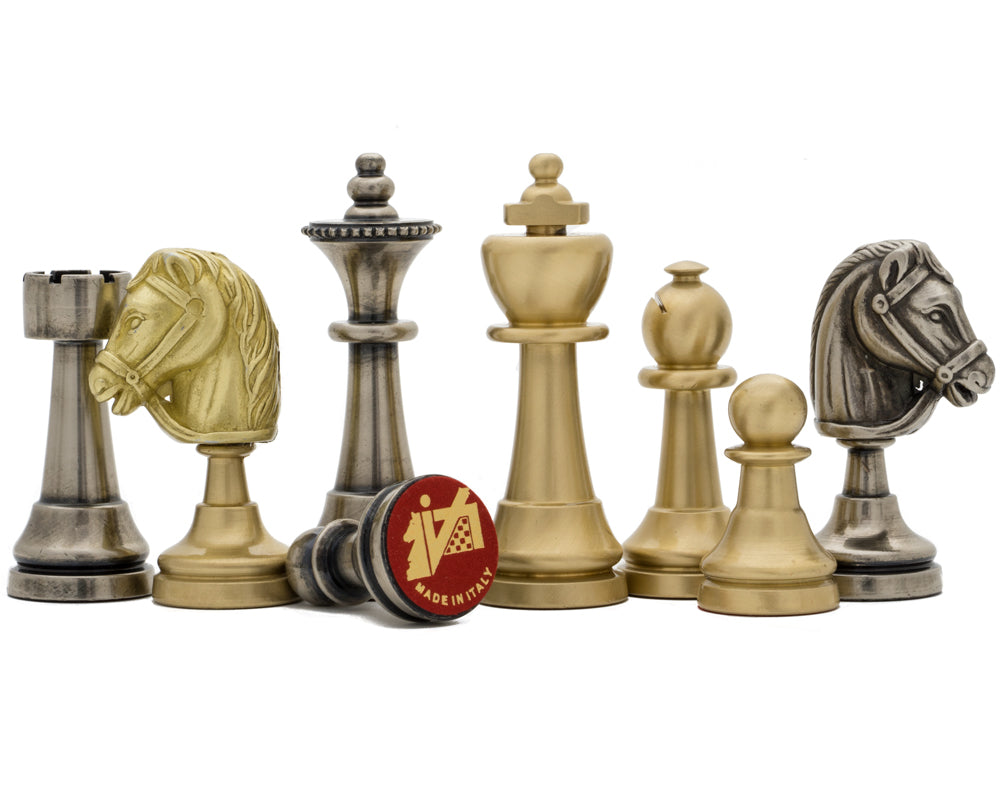 Les hommes d'échecs en métal de Turin par Italfama