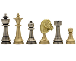 Les hommes d'échecs en métal de Turin par Italfama
