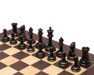 JJ Cooke Reproduction d'échecs hommes en ébène 4,4 pouces