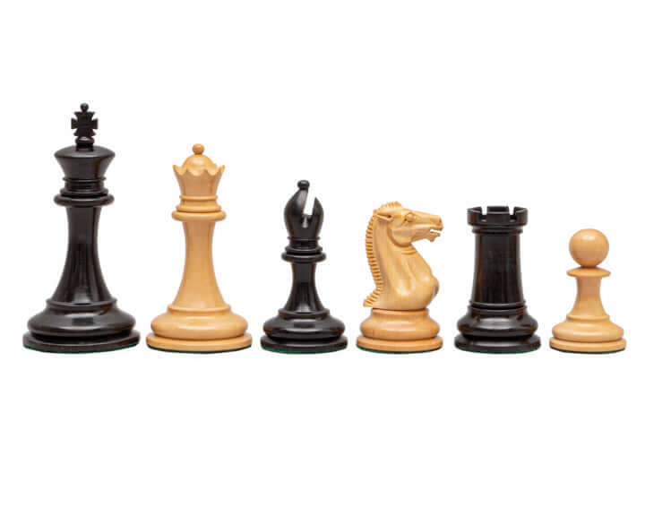 The Rochester Ebony Chessmen - 4 inch