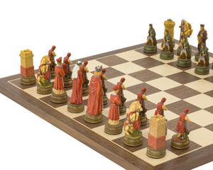 The Camelot Hand Painted Chess Set